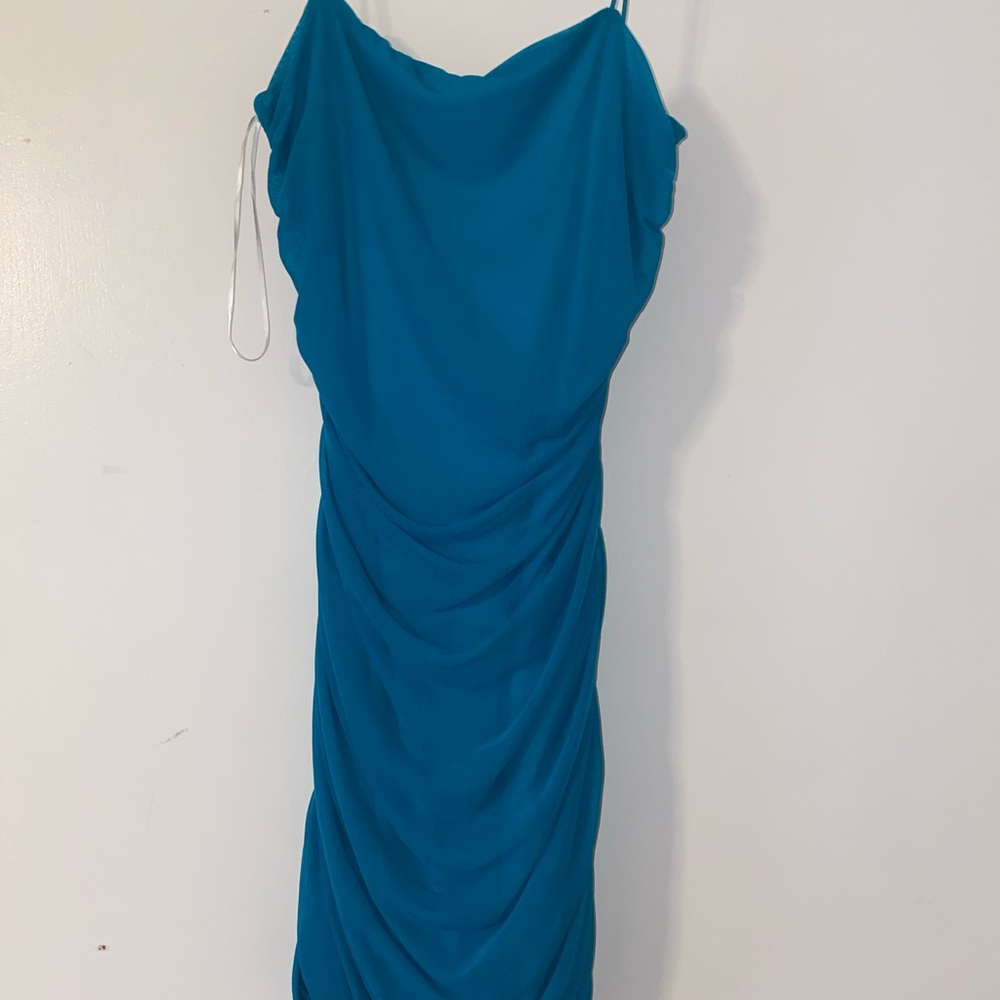 blue mini dress